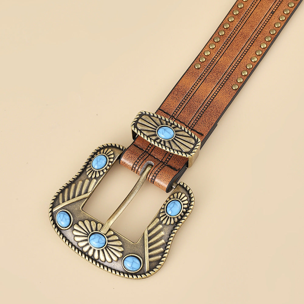 Fashion Western Denim Women's Retro Belt