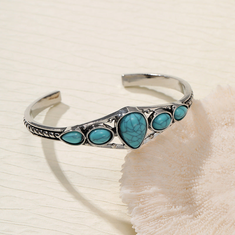 Bohemian Retro Turquoise Adjustable Bracelet