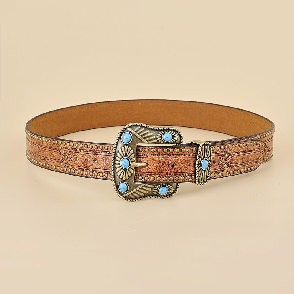 Fashion Western Denim Women's Retro Belt