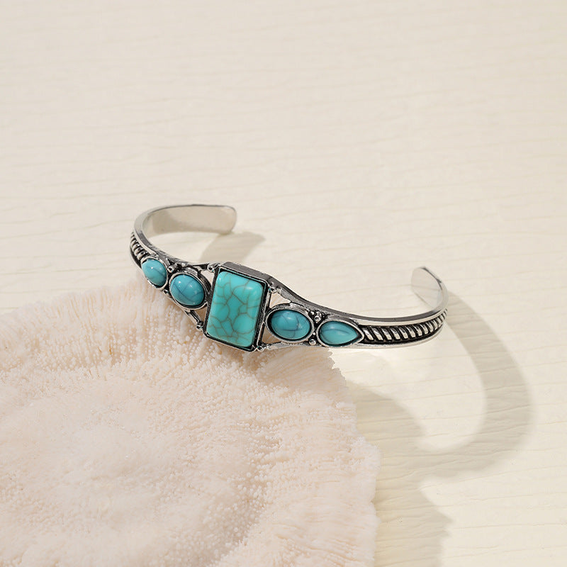 Bohemian Retro Turquoise Adjustable Bracelet