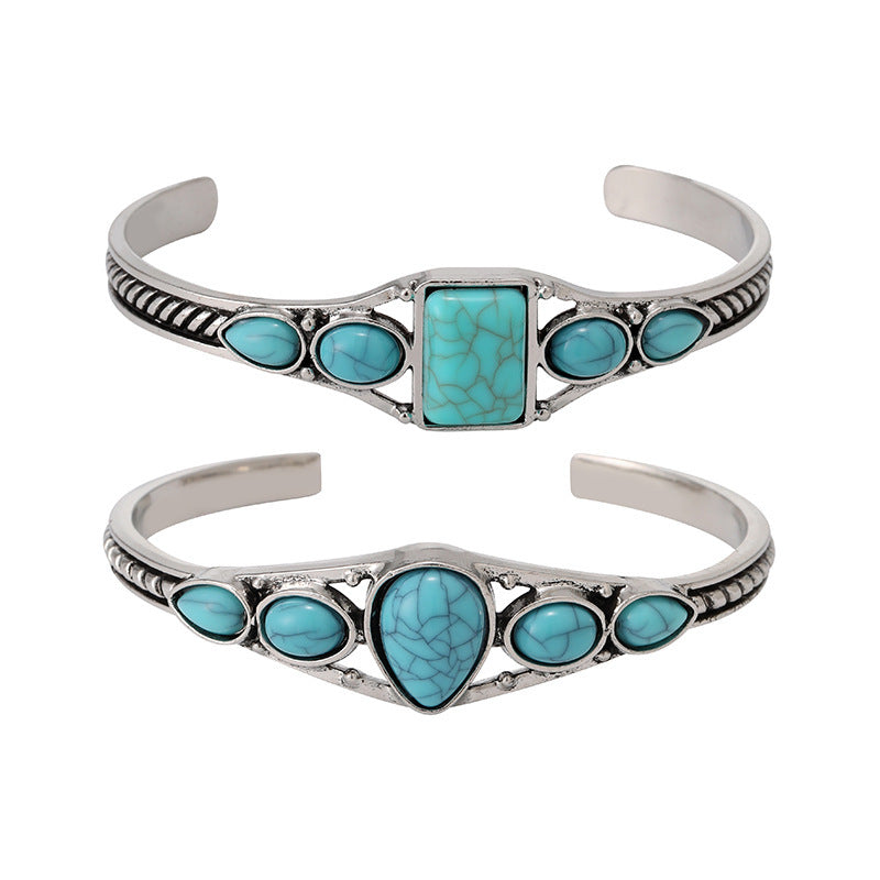 Bohemian Retro Turquoise Adjustable Bracelet