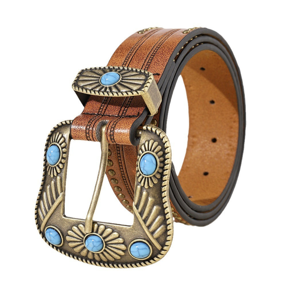 Fashion Western Denim Women's Retro Belt